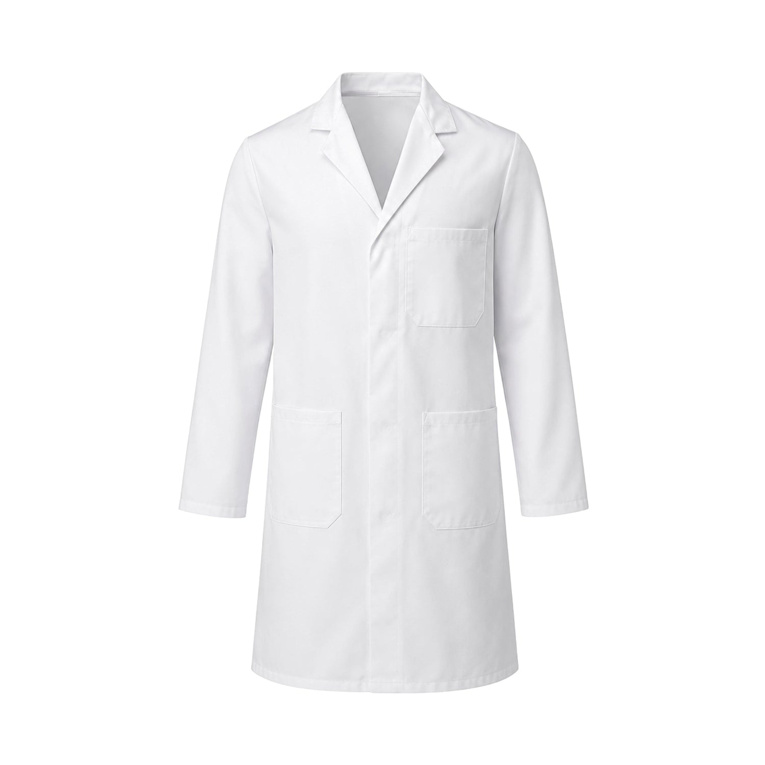 Premium White Butcher Coat - Polycotton Professional Workwear for Butchers