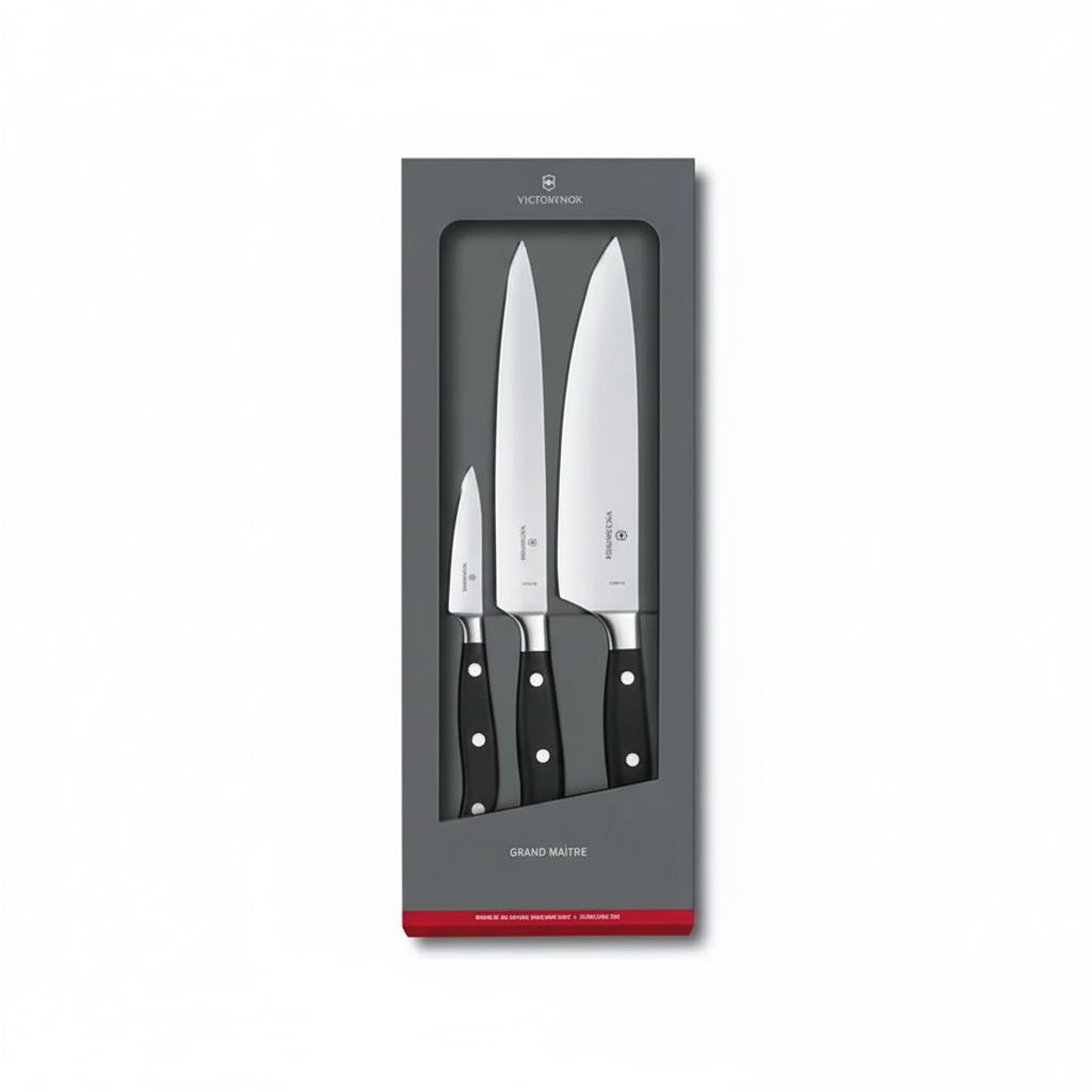 Victorinox Grand Maitre Chef Set 3 Pieces - Professional Chef Kitchen Knife Set