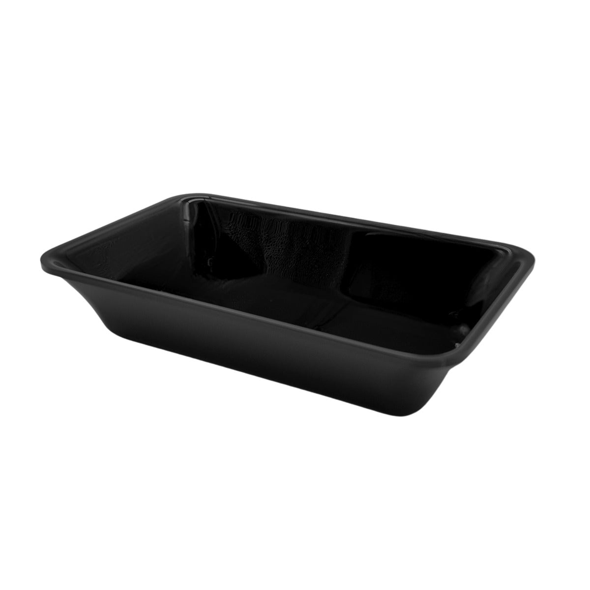 Black GN 1/4 tray view 2 - small butchers display tray