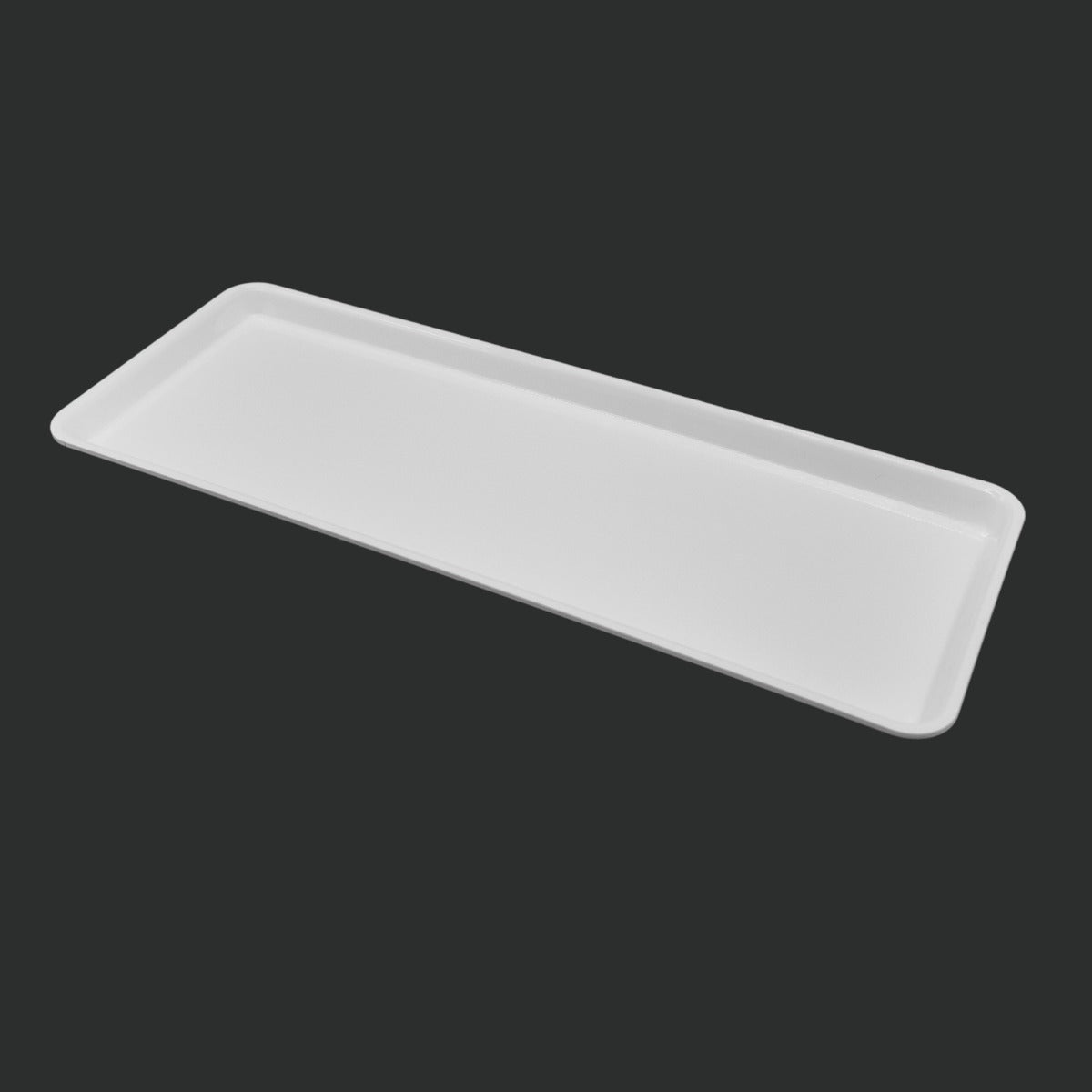 White GN 2/5 Gastronorm Tray 530x200x20mm - Butcher Shop Display Presentation Tray