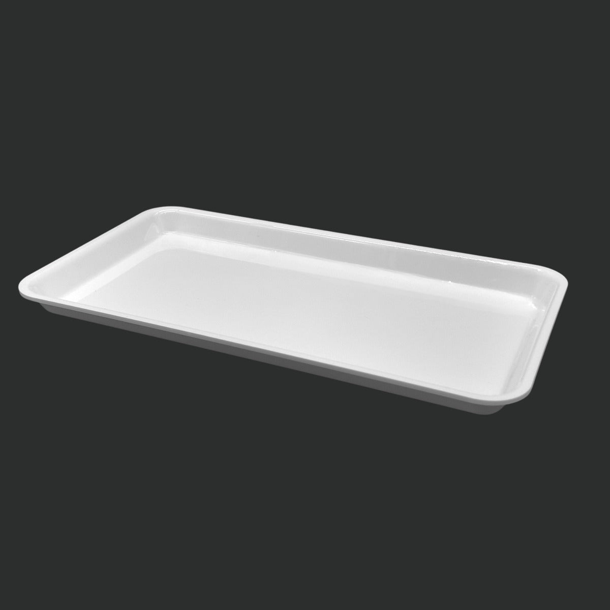 White GN 1/3 Gastronorm Tray 325x265x17mm - Butcher Shop Display Presentation Tray