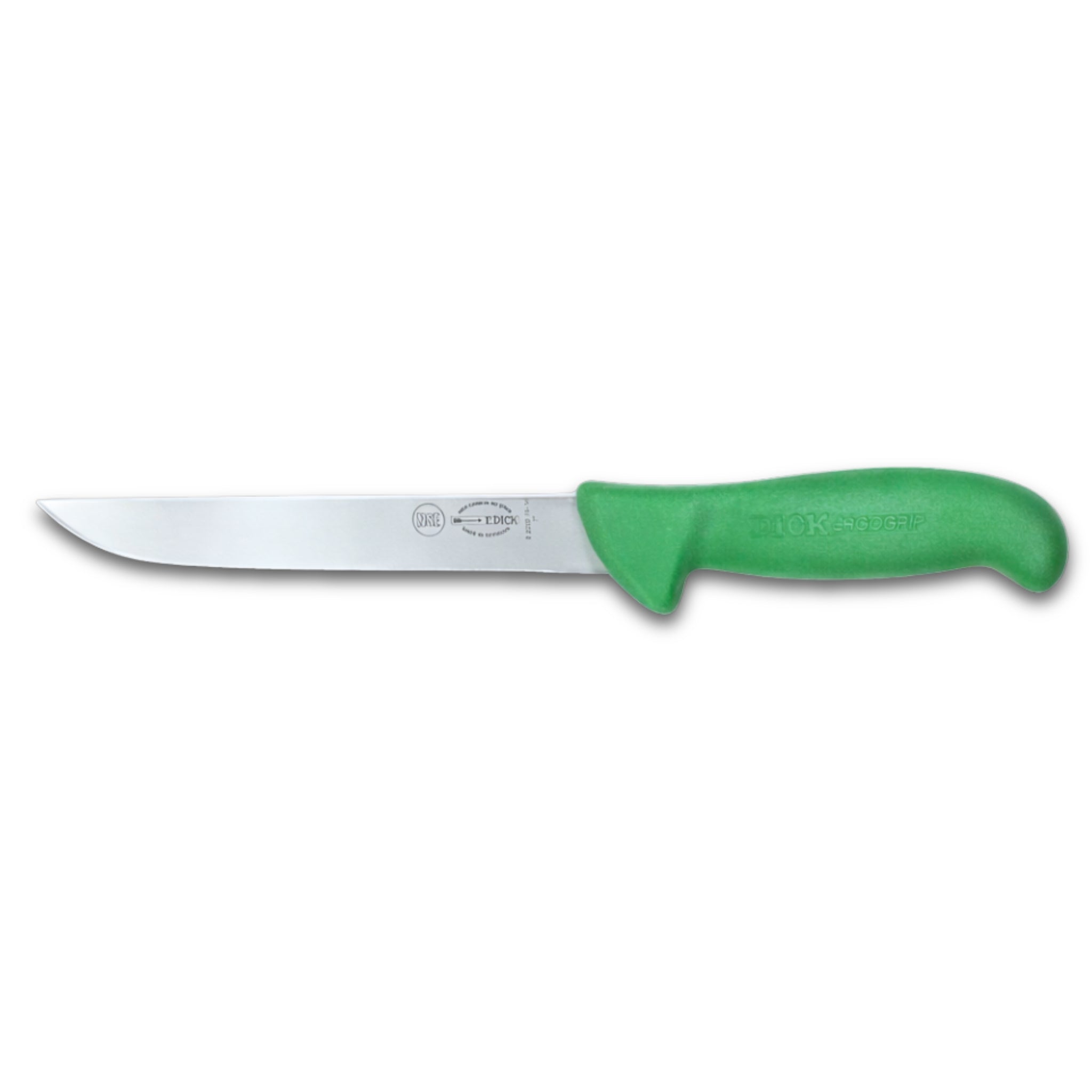 F Dick 7 inch boning knife green handle - butchers professional knife