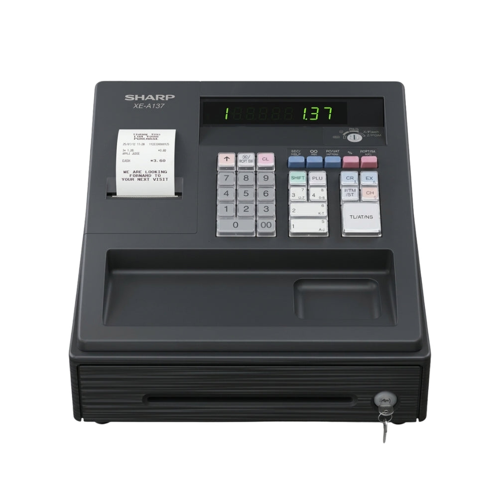 Sharp XE-A137 Electronic Cash Register - Professional Butcher Shop Till