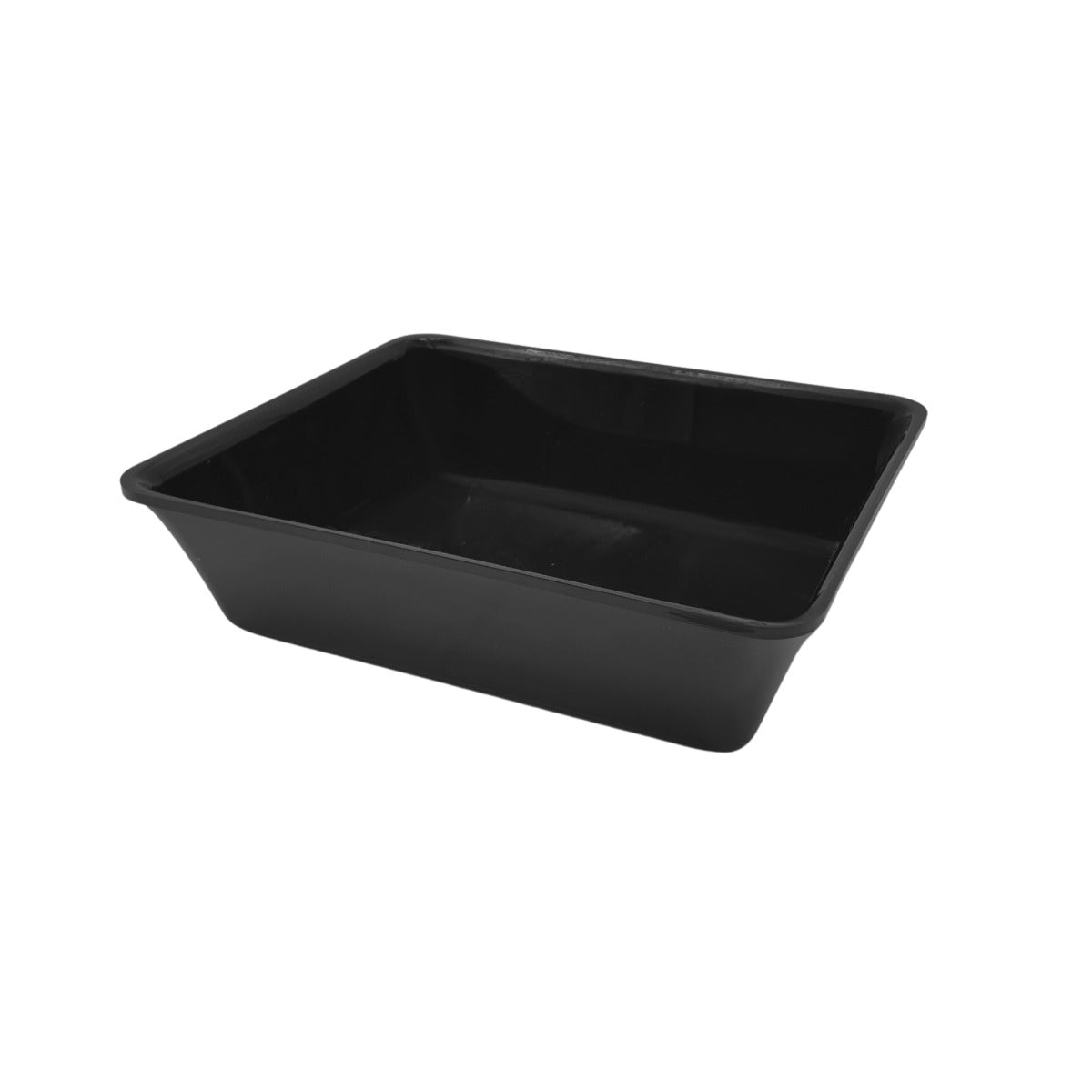Black GN 1/2 display tray 325x265x80mm view 1 - deep butchers counter tray