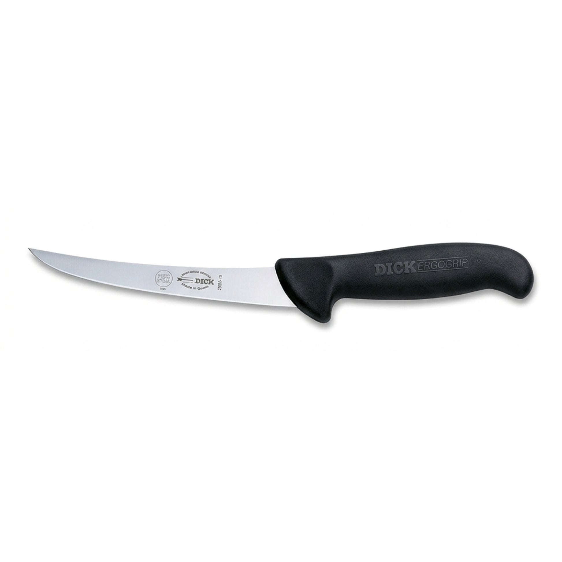 F Dick 5 inch stiff curved boning knife - professional butchers boning blade