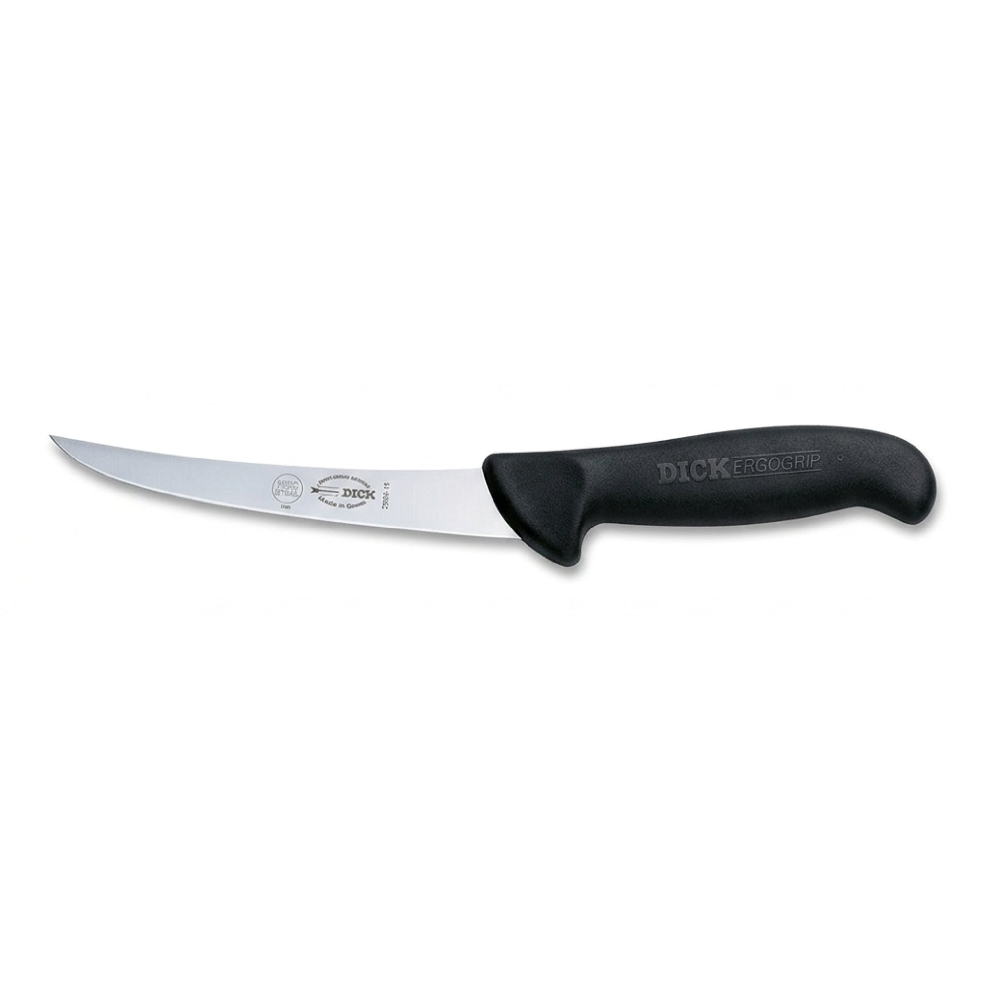 F Dick 5 inch stiff curved boning knife - professional butchers boning blade