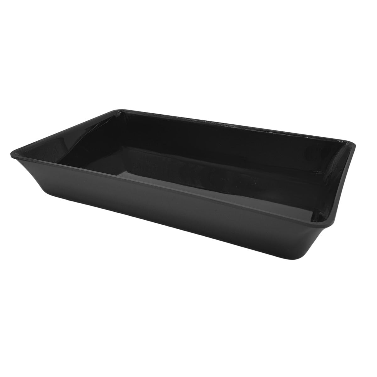 Black GN 1/1 80 Deep Tray 530x325x80mm - Commercial Butcher Counter Display Tray