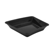 Black corner tray 265x265x50mm 45 degree view 1 - butchers display counter tray