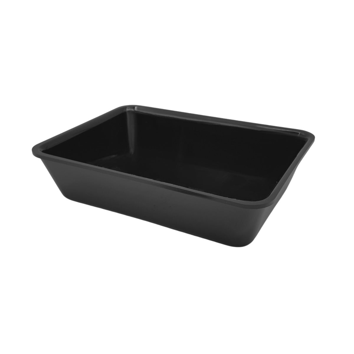 Wide black tray 280x210x50mm view 1 - butchers display counter tray