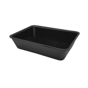 Wide black tray 280x210x60mm view 1 - butchers display counter tray