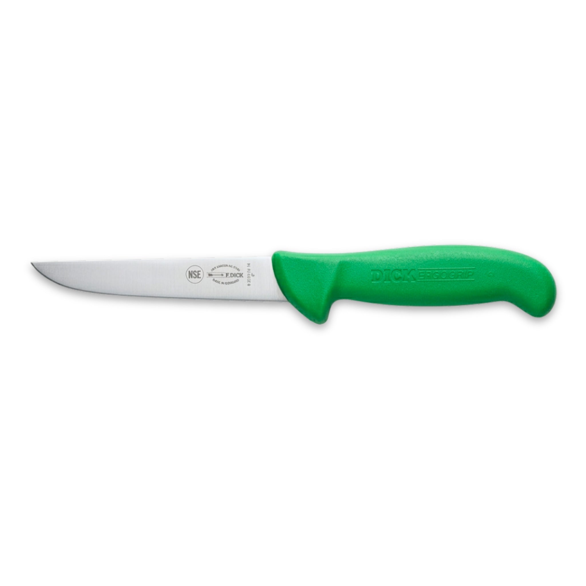 F Dick 6 inch boning knife red handle - colour coded butchers knife