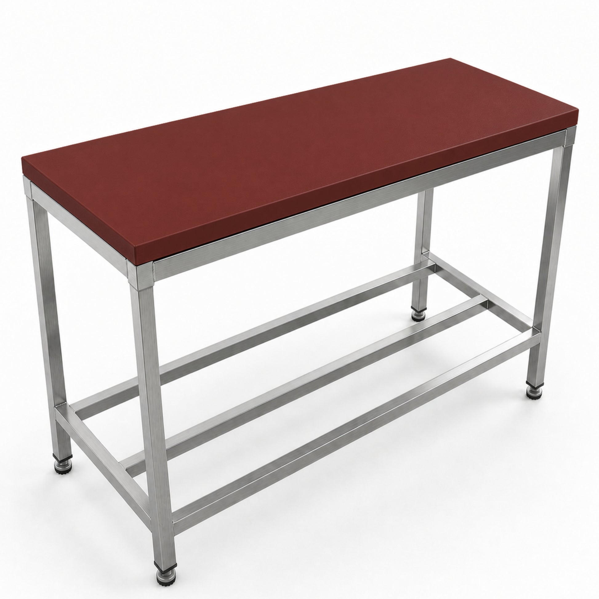 2 inch polytop chopping surface 1500x600x50mm - heavy duty butchers cutting top