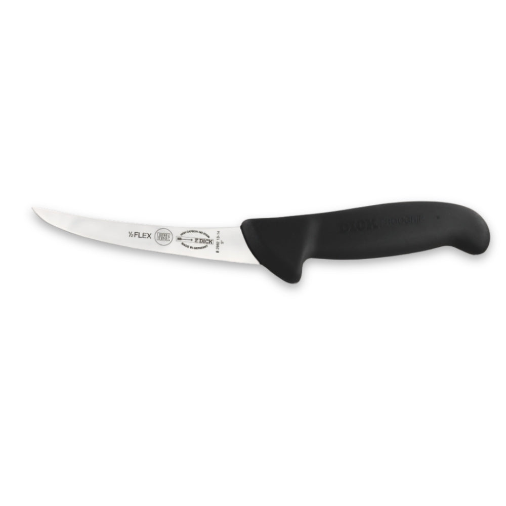 F Dick 5 Inch Semi Curved Boning Knife - Professional Butcher Boning Knife