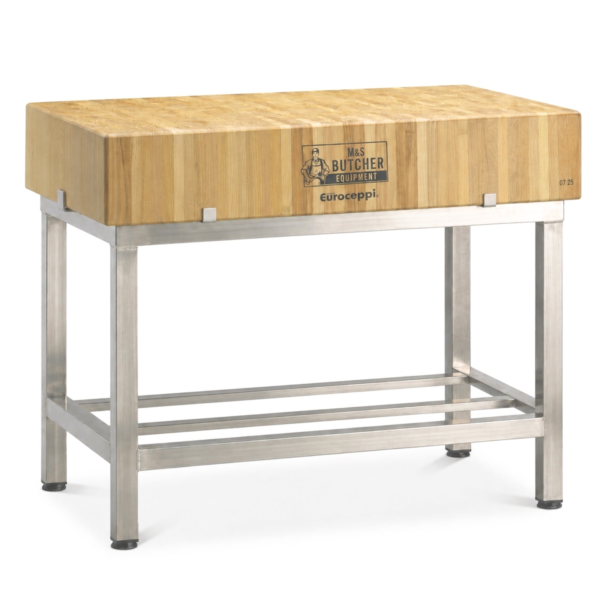 Butchers block 4ft x 2ft (120x60cm) - premium Italian Black Locust wood chopping block for professional butchers