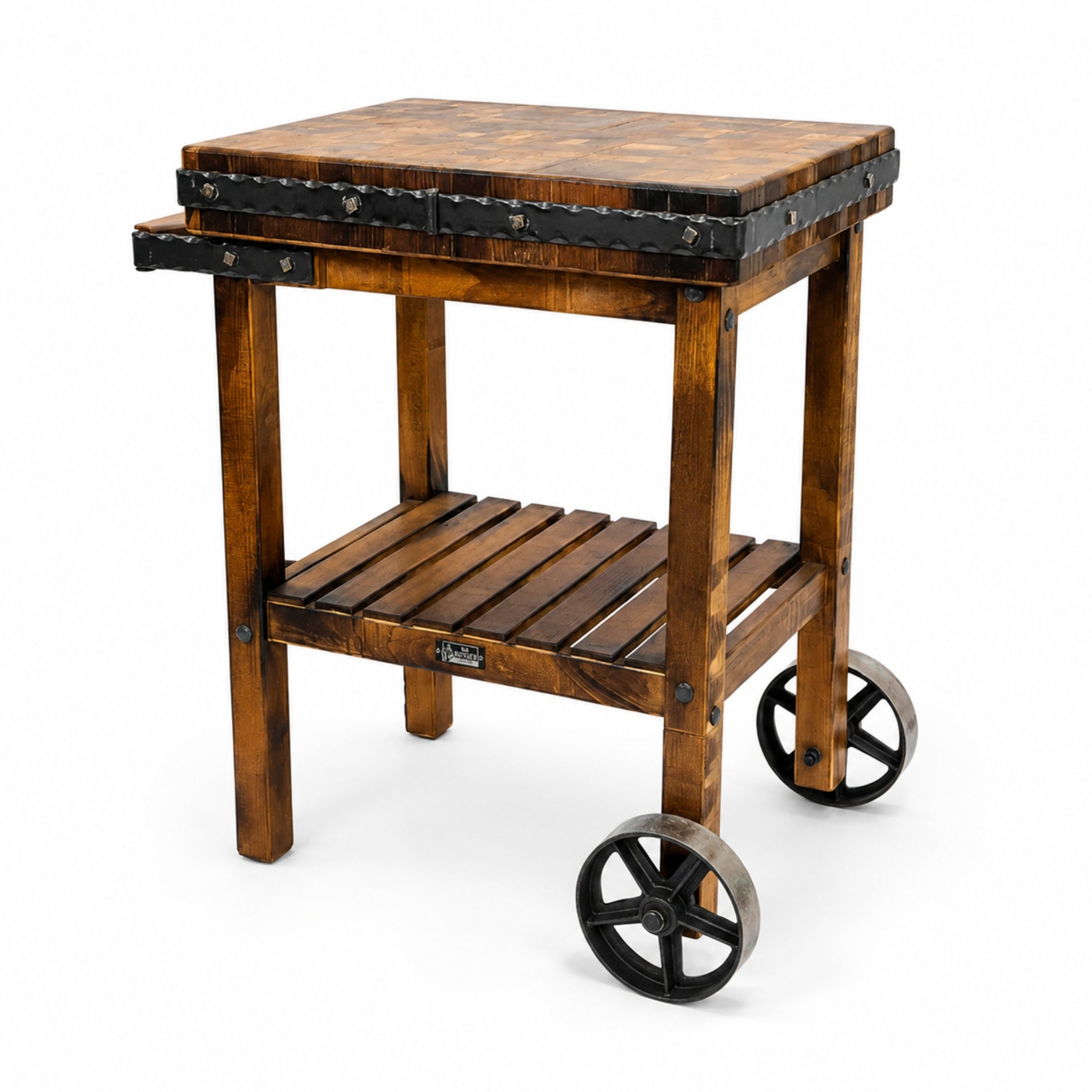 Vintage Cutting Board & Cart