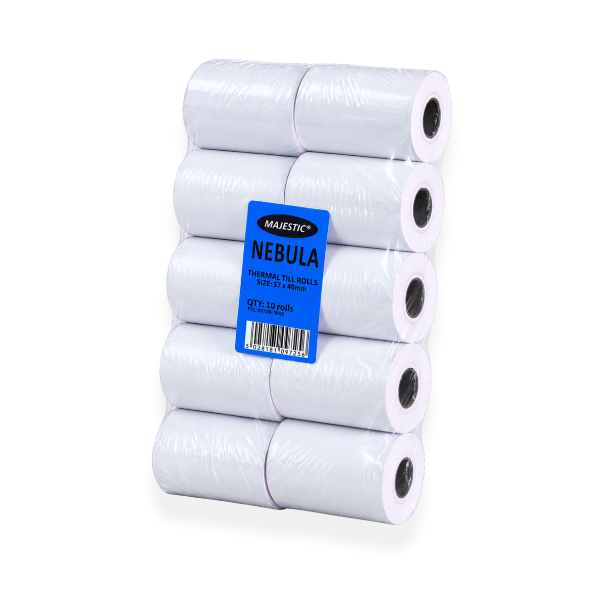 Majestic Nebula 57x40mm thermal chip & pin PDQ till roll - pack of 50