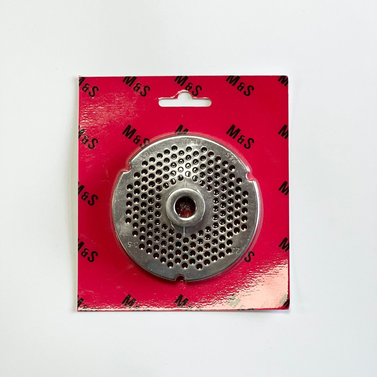 No.22 meat mincer plate 3.5mm with hub - replacement grinding plate for butchers mincers