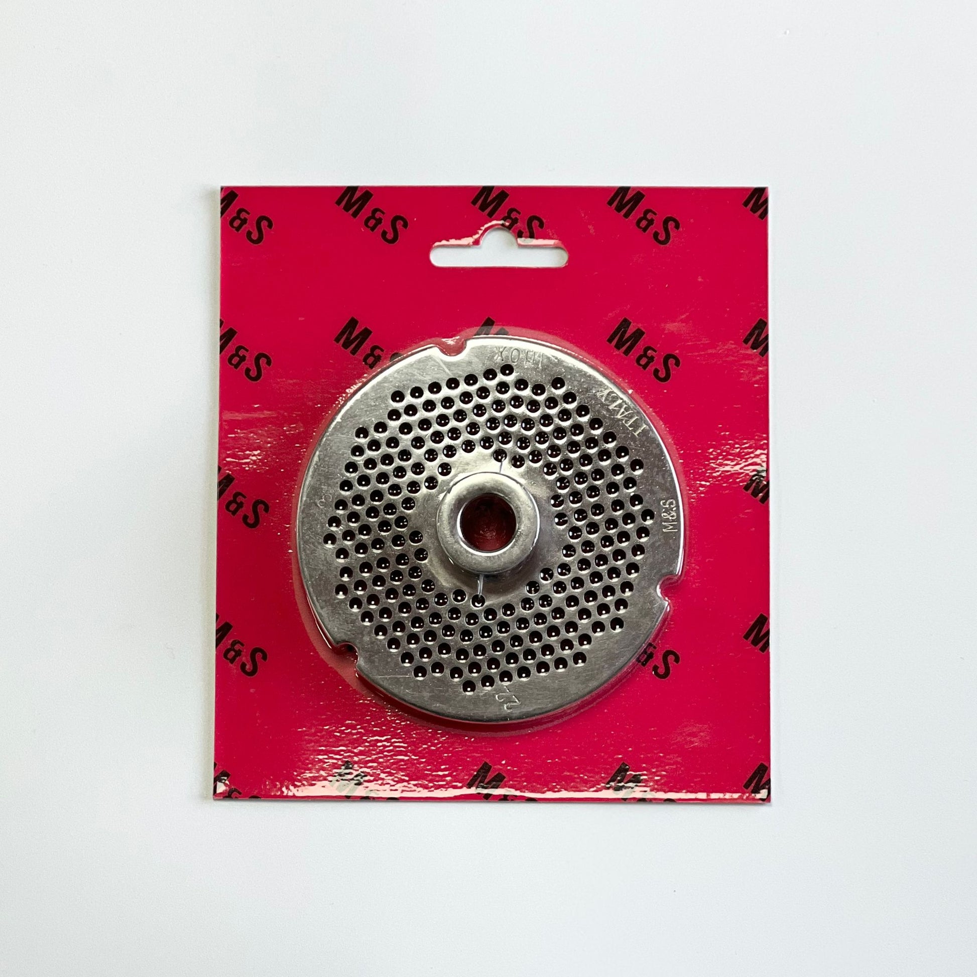 No.22 meat mincer plate 3mm with hub - fine grinding plate for butchers