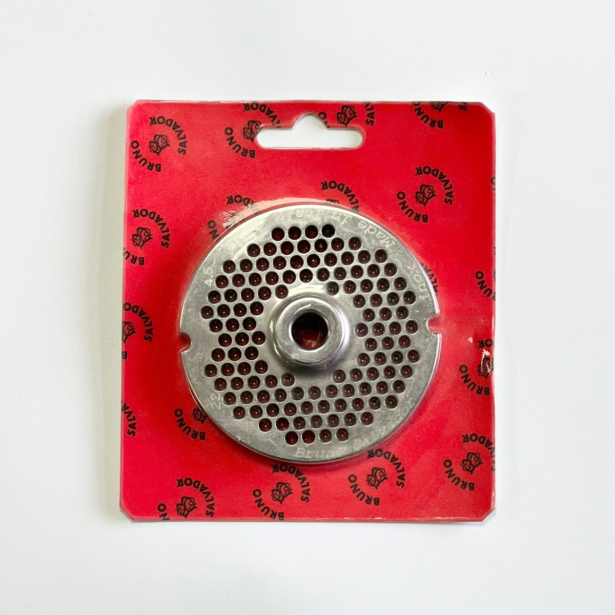 No.22 meat mincer plate 4.5mm with hub - butchers grinder replacement