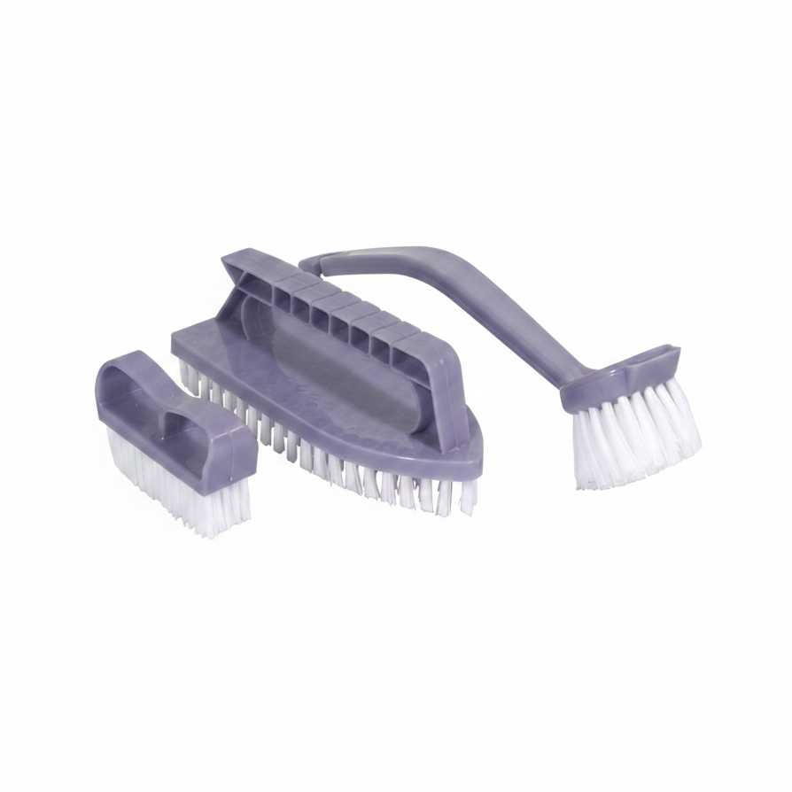 Prima Kitchenware 3 Piece Cleaning Brush Set - Commercial Kitchen and Butcher Block Brushes
