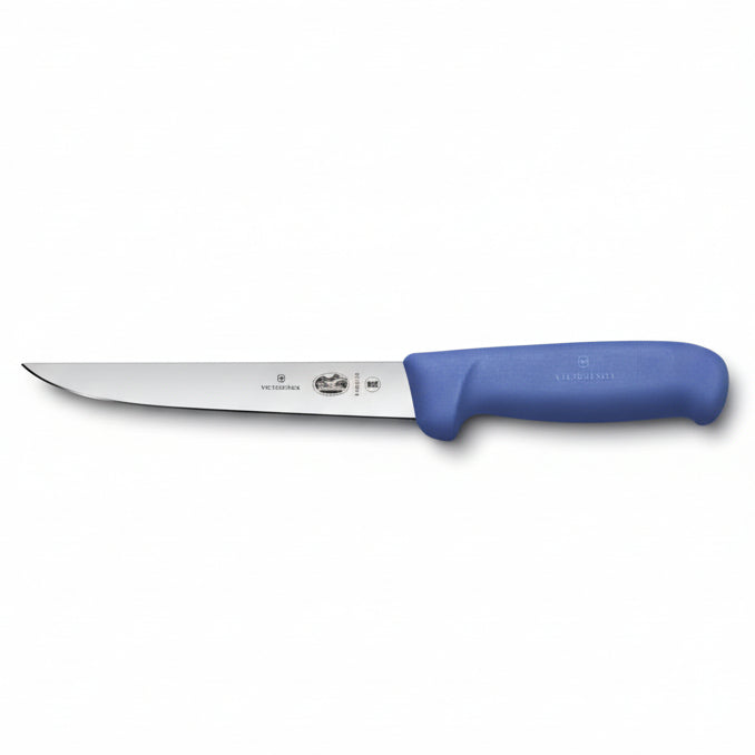 Victorinox 6 inch boning knife with blue handle - hygienic butchers knife
