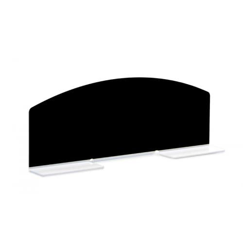 Plexi T-Separator Night Black 410x100x150mm - Butcher Shop Display Presentation Divider