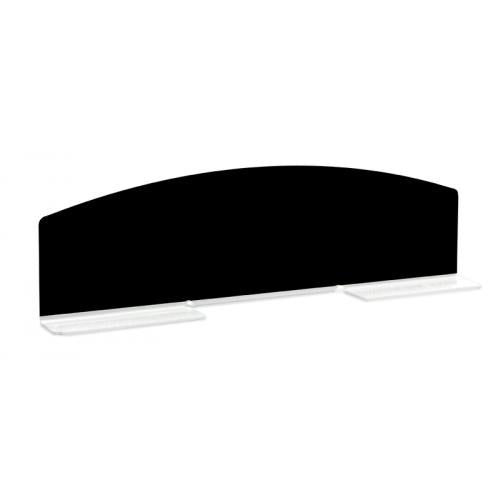 Plexi T-Separator Night Black 550x100x150mm - Butcher Shop Display Presentation Divider