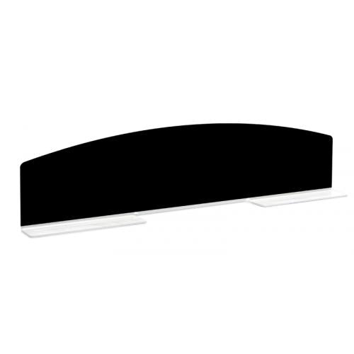 Plexi T-Separator Night Black 660x100x150mm - Butcher Shop Display Presentation Divider