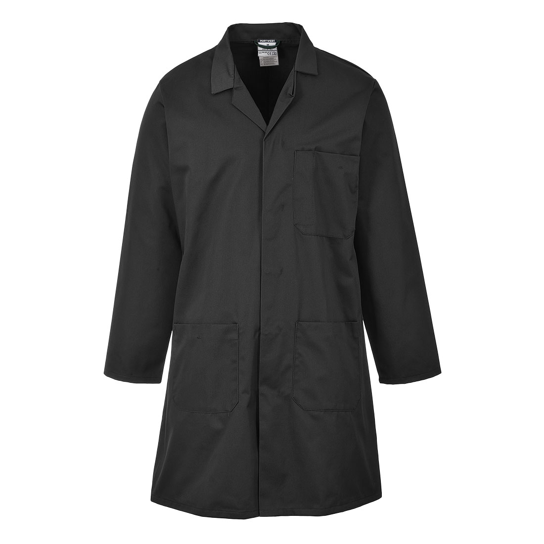 Portwest butchers coat view 3 - durable butchers shop coat