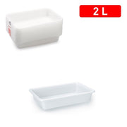 White 2 Litre Display Tray - Butcher Shop Meat Display Presentation Tray