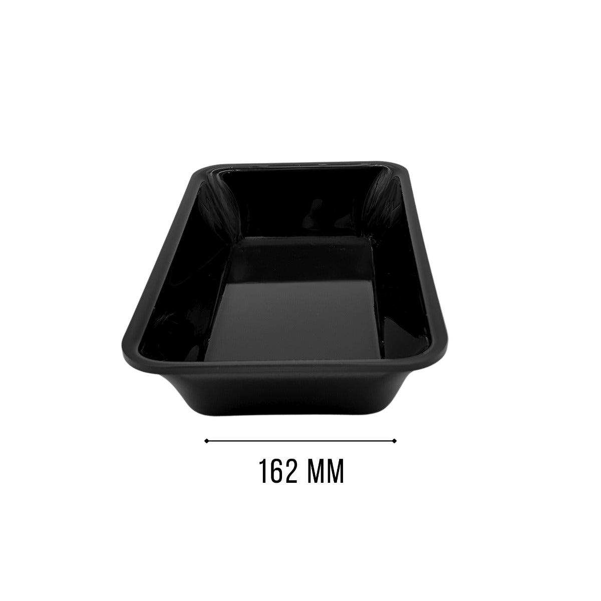 Black GN 1/4 tray view 3 - butchers shop counter display