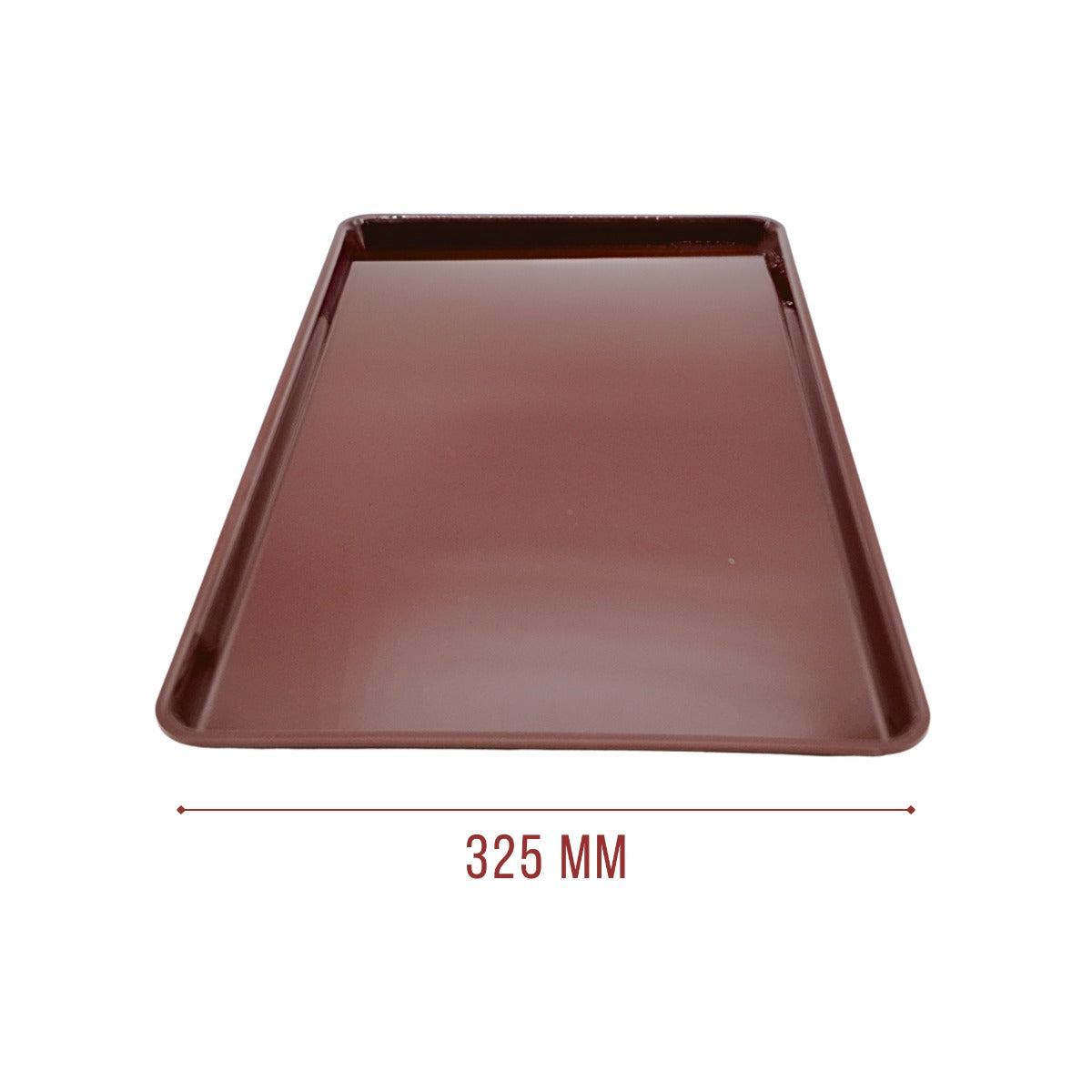 Burgundy GN 1/1 Tray Side View 530x325x20mm - Commercial Butcher Display