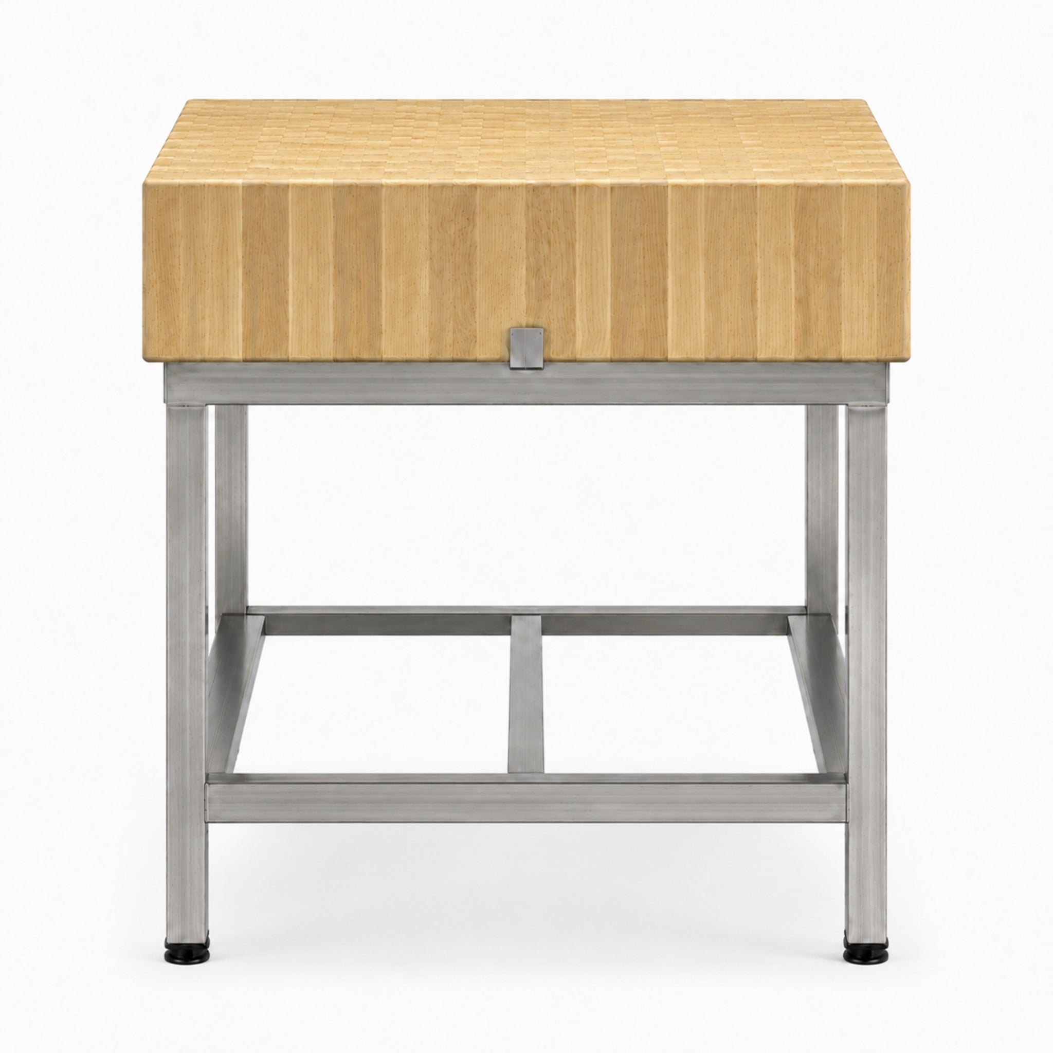 5ft x 2.5ft butchers block with stand - heavy duty wooden chopping block for commercial butchery