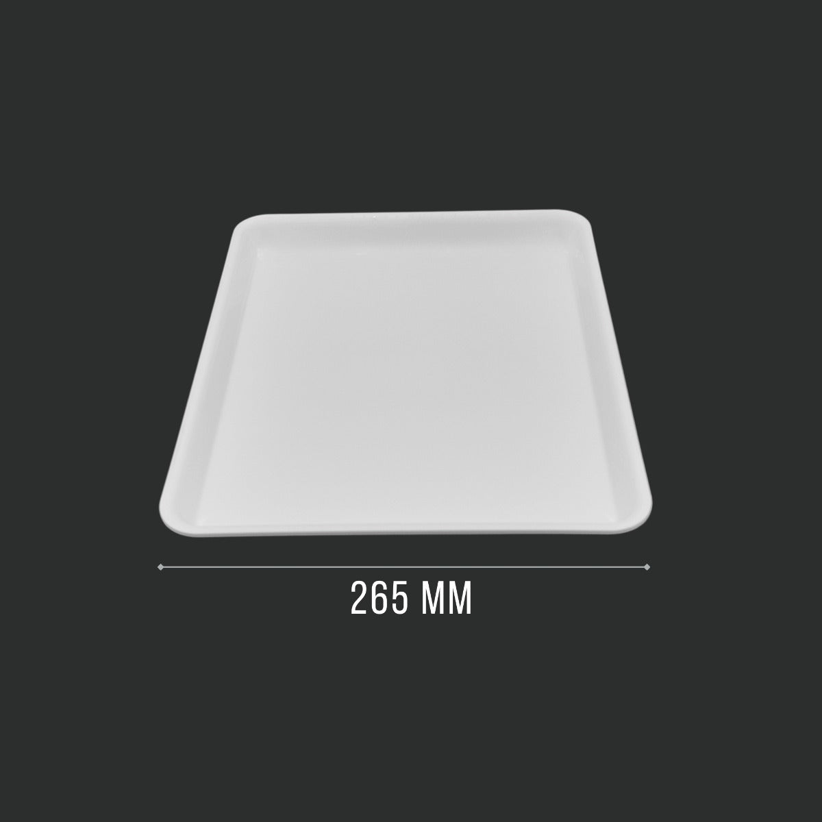 White Gastronorm 1/2 Tray 325x265mm - Professional Butcher Display Presentation Tray