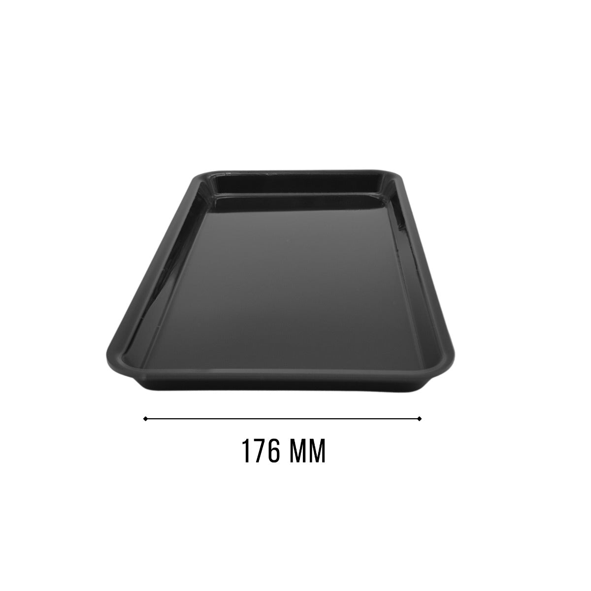 Black GN 1/3 tray view 3 - butchers shop counter display