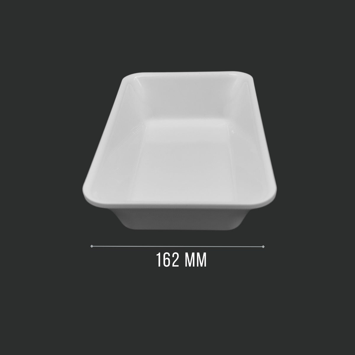 White Gastronorm 1/4 Tray 265x162x50mm - Professional Butcher Display Presentation