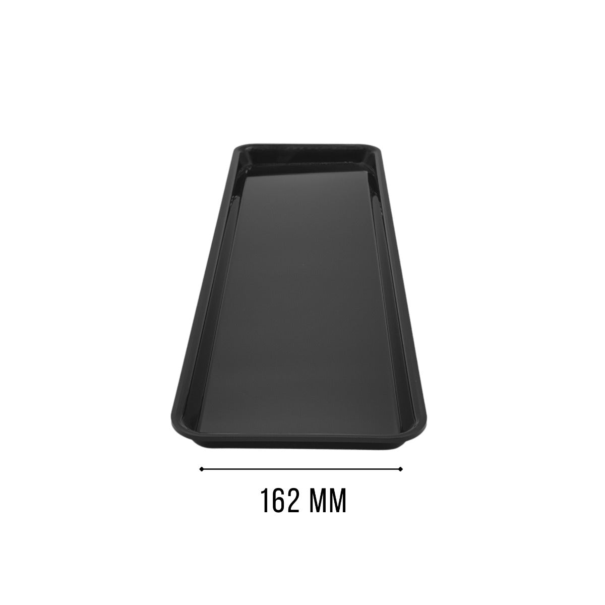 Black GN 2/4 Tray Angle View 530x162x20mm - Commercial Food Display Container