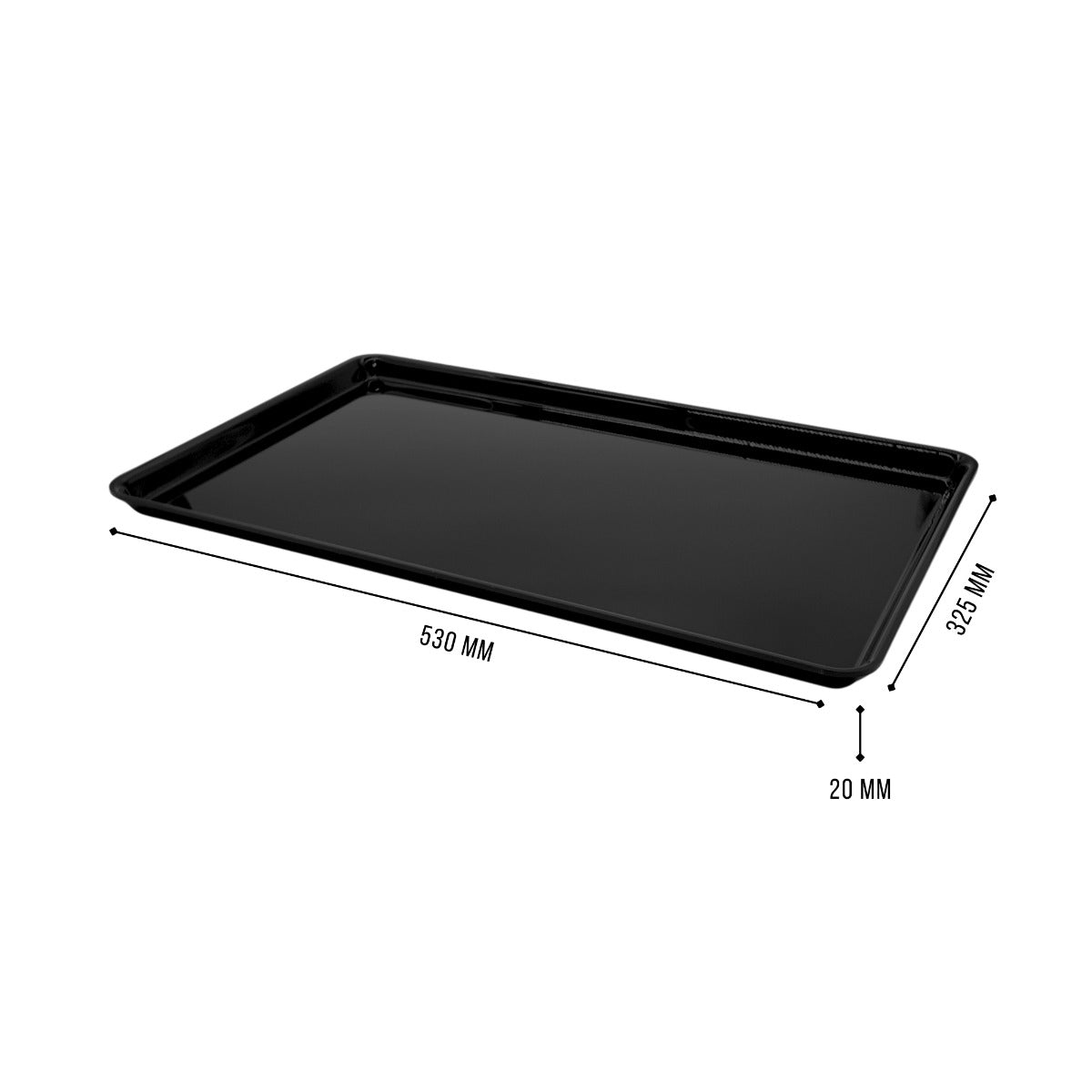 Black GN 1/1 tray view 2 - butchers shop counter display