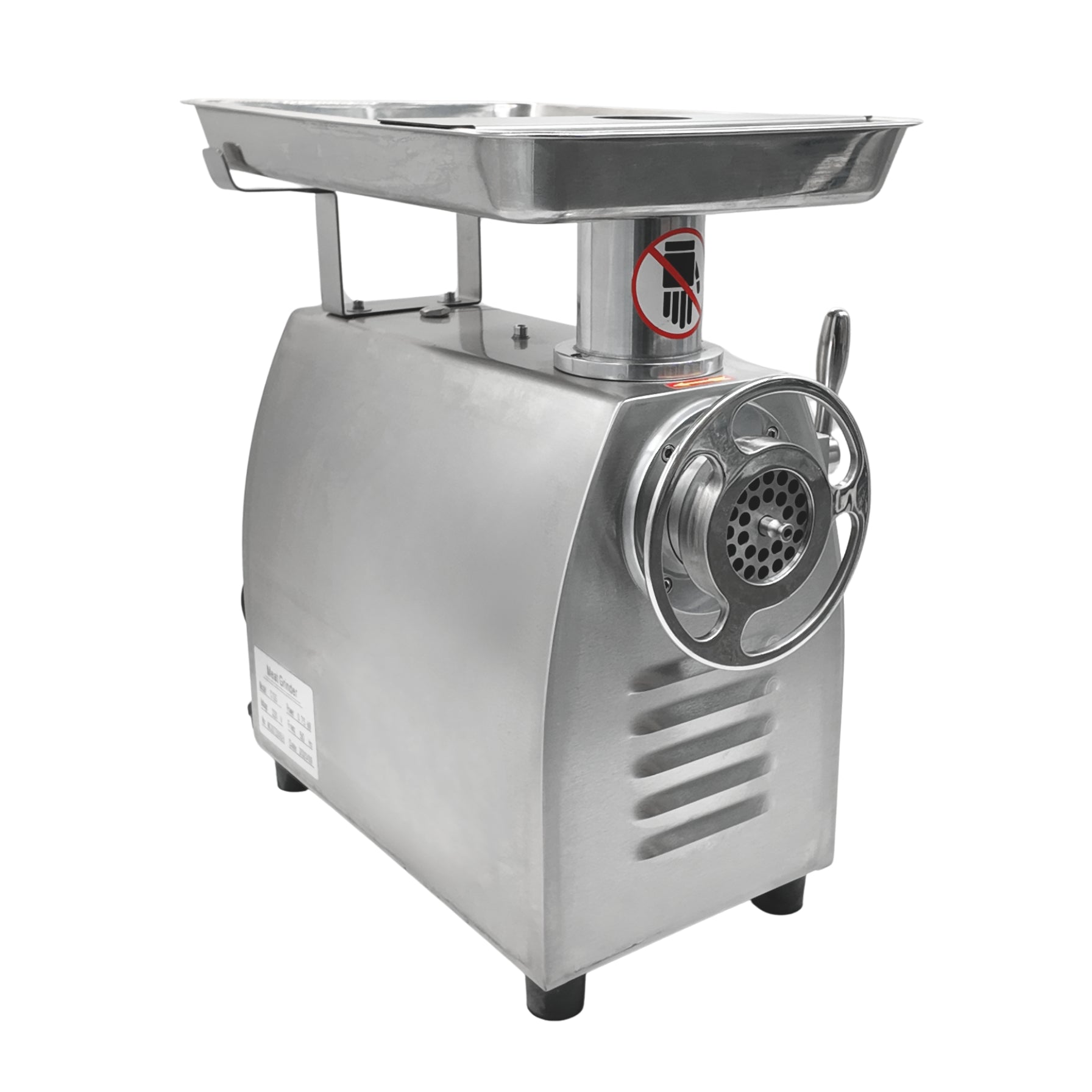 CAS-12 Electric Mincer Side View - Industrial Heavy Duty Mincing Machine