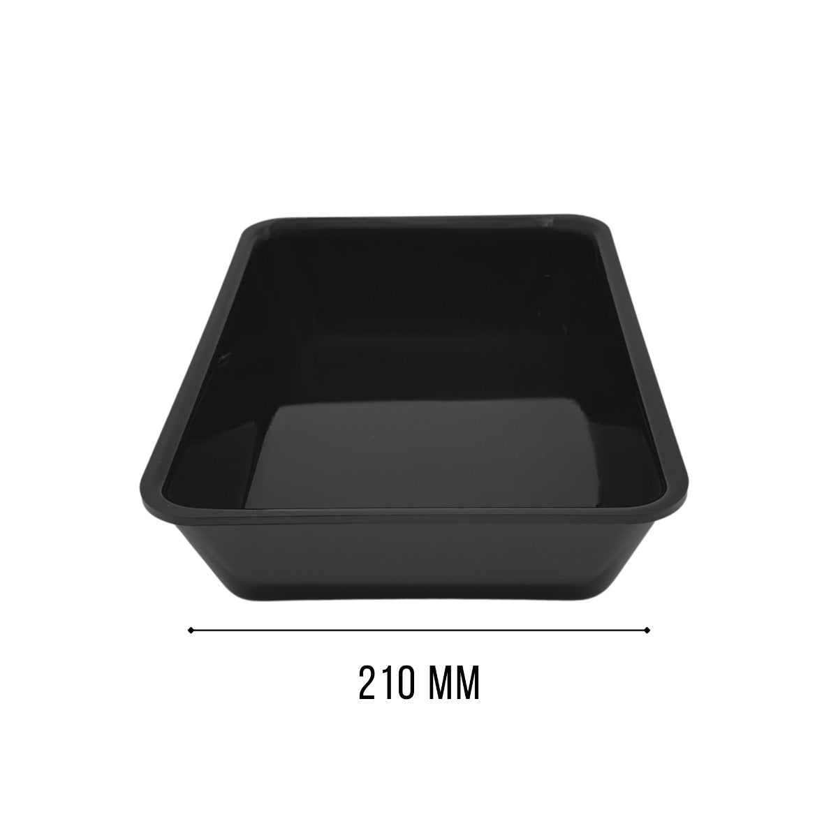Wide black tray 50mm deep view 3 - butchers shop counter display