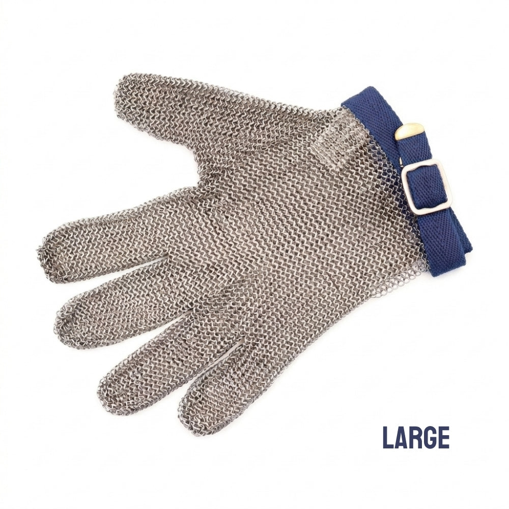 Chainmail butchers glove view 2 - cut resistant stainless steel mesh glove