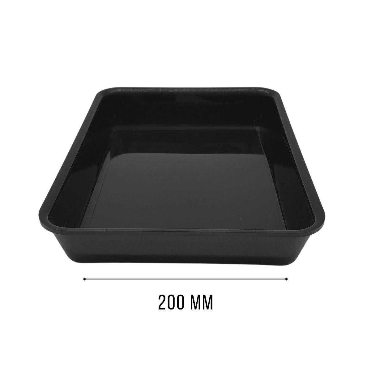 Deep Black Gastronorm 1/5 Tray - Professional Butcher Meat Display Tray