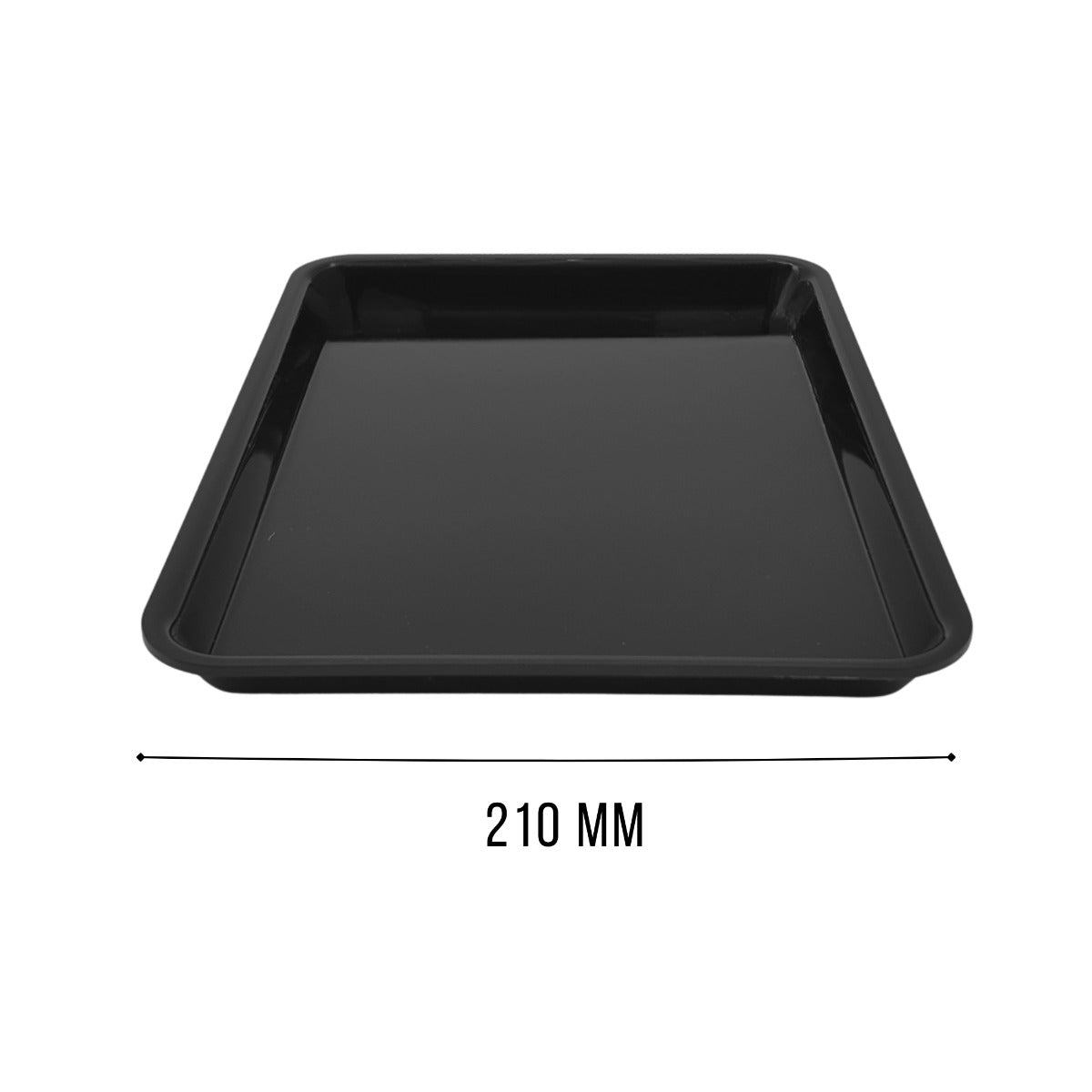 Wide black tray view 3 - butchers shop counter display