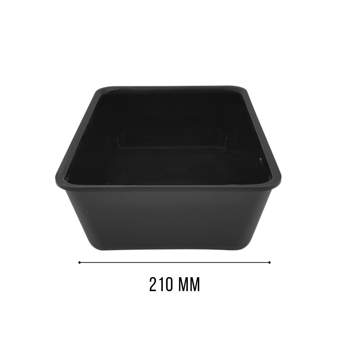 Wide black tray view 3 - butchers shop counter display