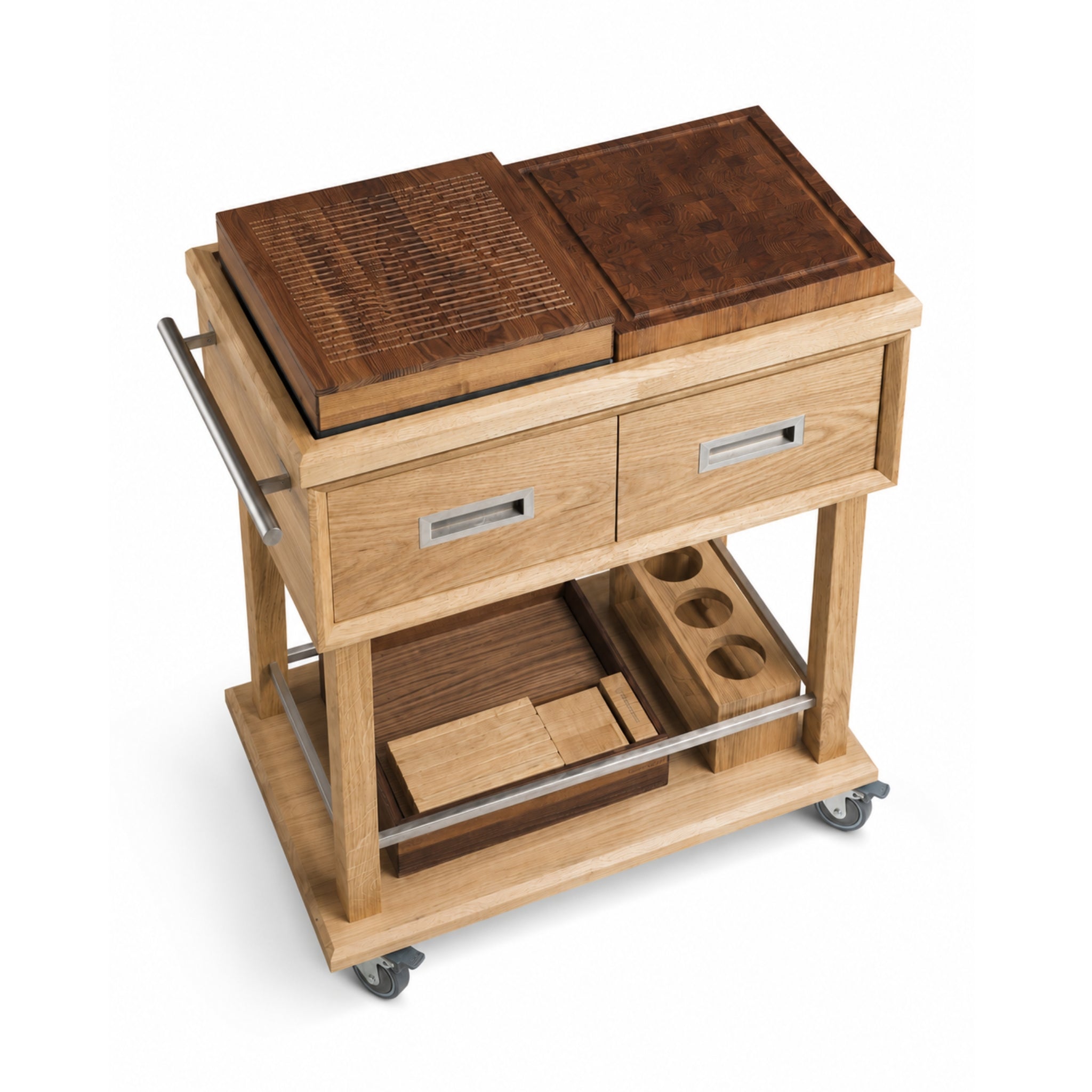 Butcher Block Preparation Trolley