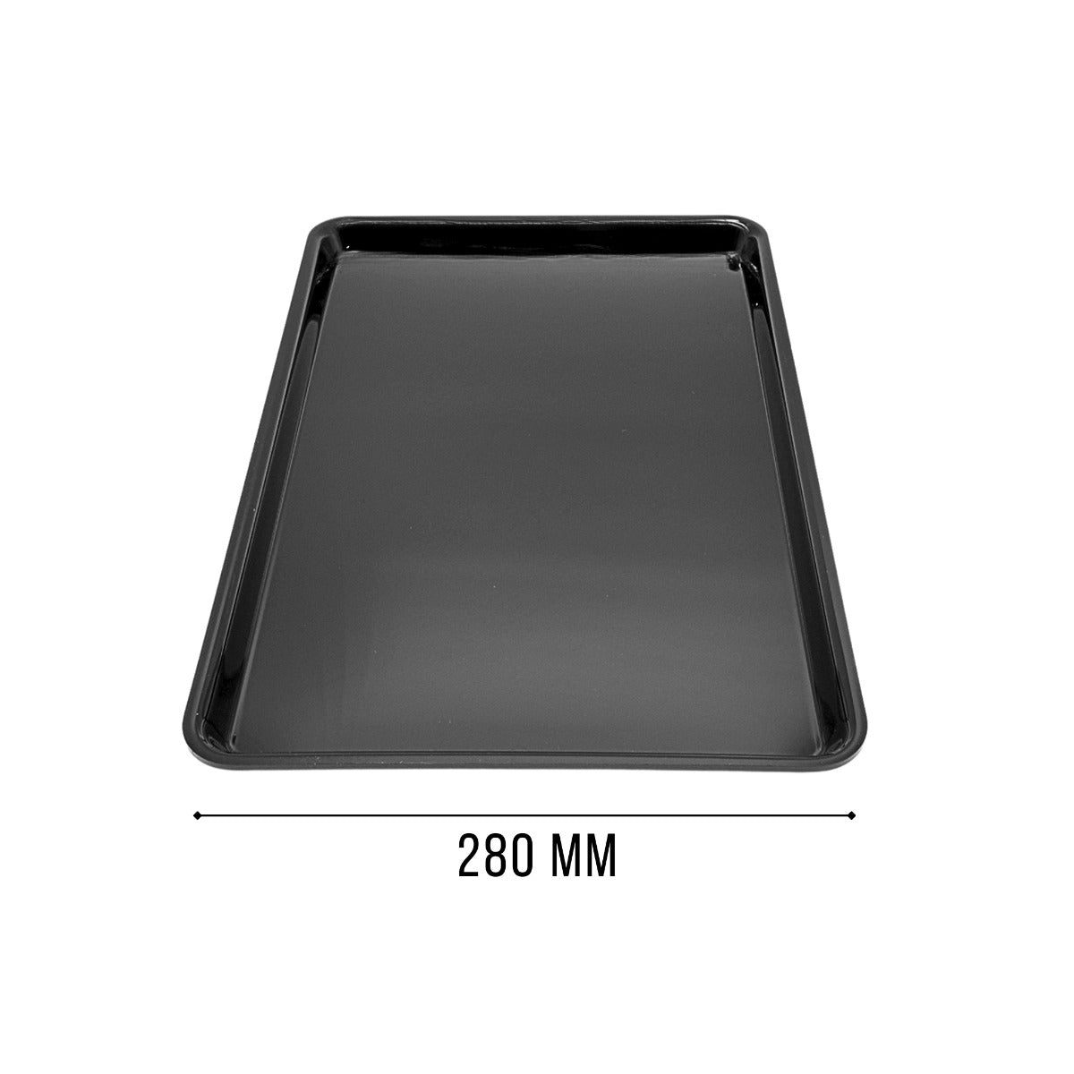 Wide black tray view 3 - butchers shop counter display