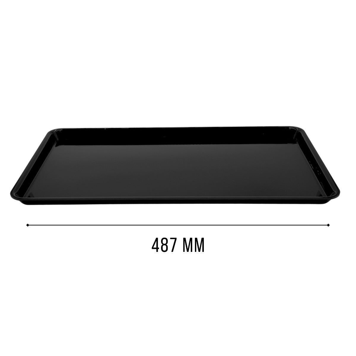 Deep black GN 3/4 tray view 3 - butchers shop counter display