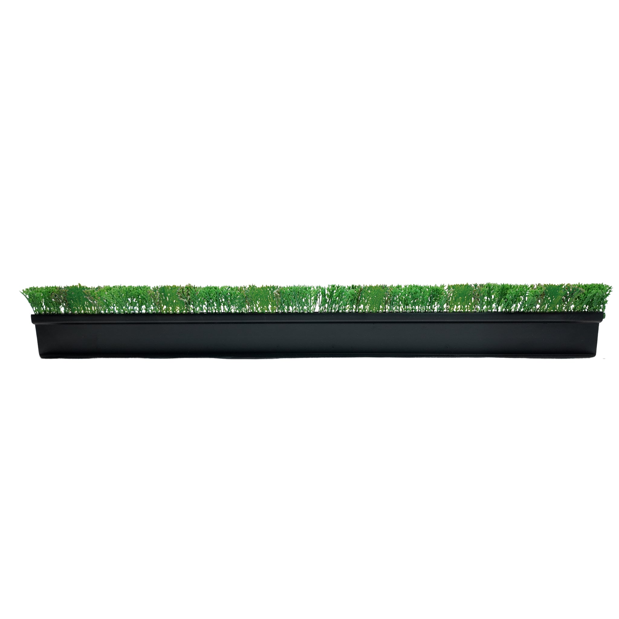 Green Heavy Duty Garnish Divider 750x80mm Angle View - Commercial Butcher Counter Display