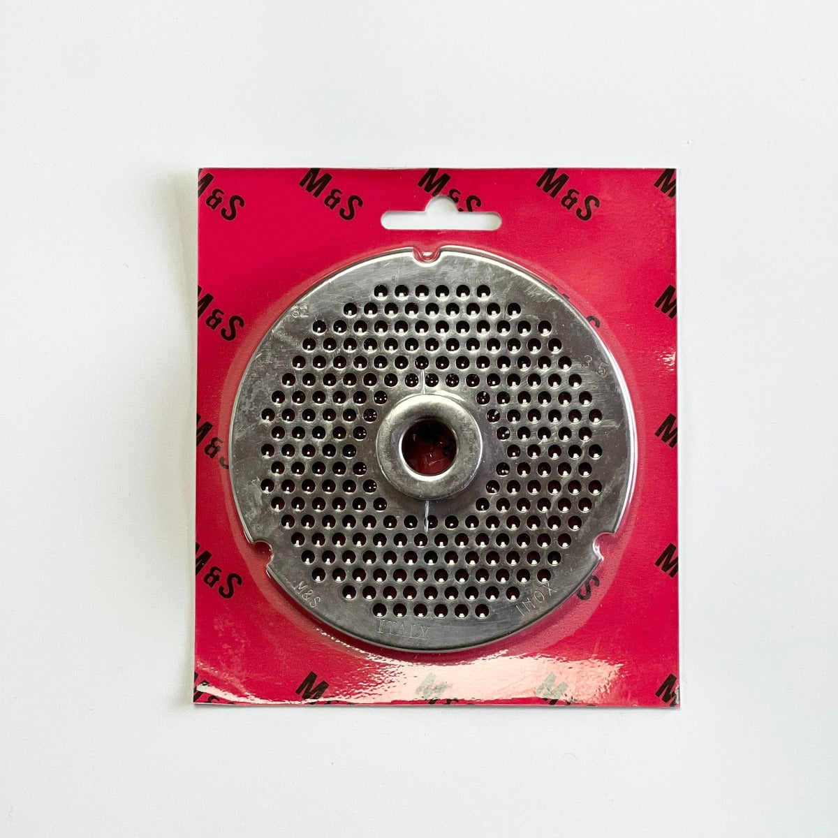 No.32 mincer plate 3.5mm hub view 2 - replacement plate for meat grinders