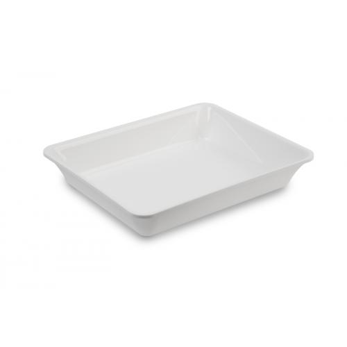 White GN 1/2 50 Tray Product Shot 325x265x50mm - Professional Butcher Shop Display